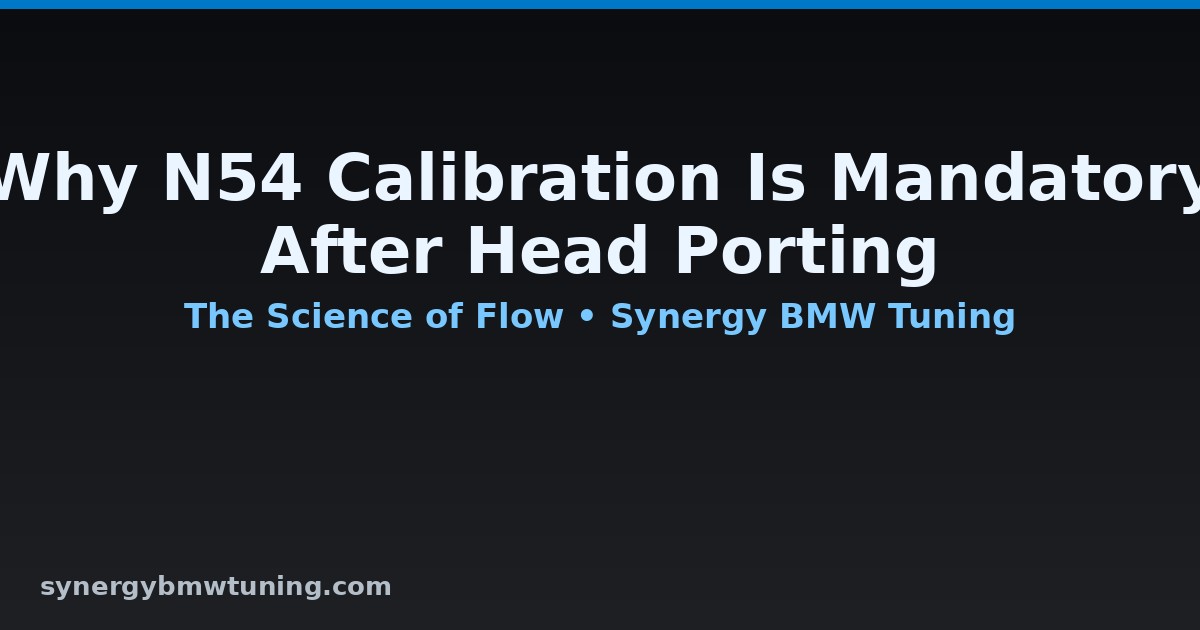 Title card for N54 calibration after cylinder head porting