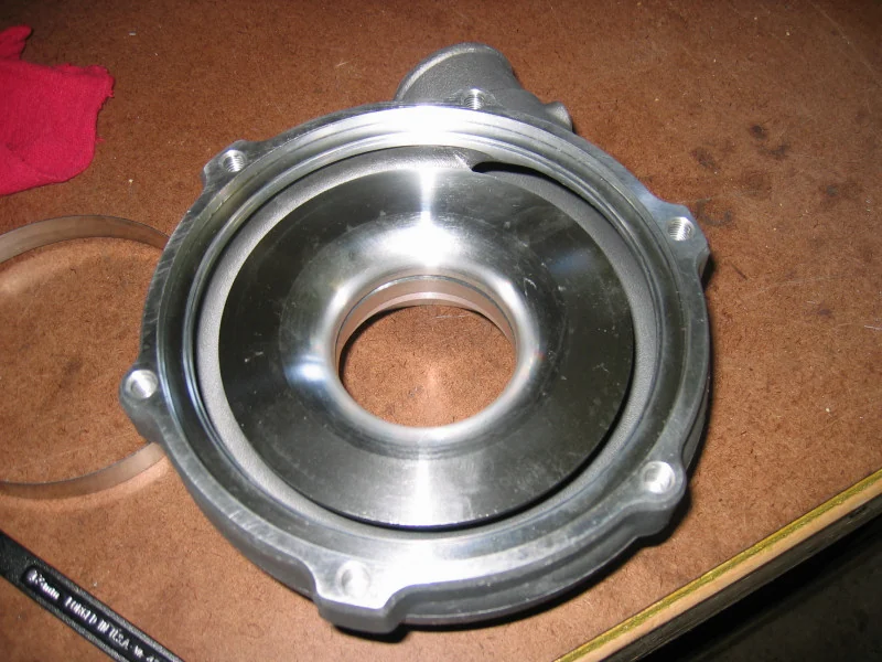 Empty Garrett GT30 compressor housing volute — real reference photograph, not the specific N54 TD03/TD04 part